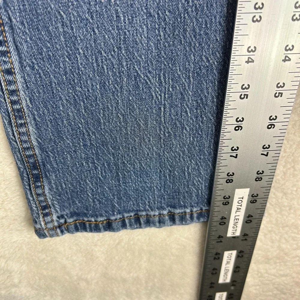 Levi's 527 Slim Bootcut Jeans Mens 33x30 Blue Whiskered Denim Mid Rise 5-Pocket